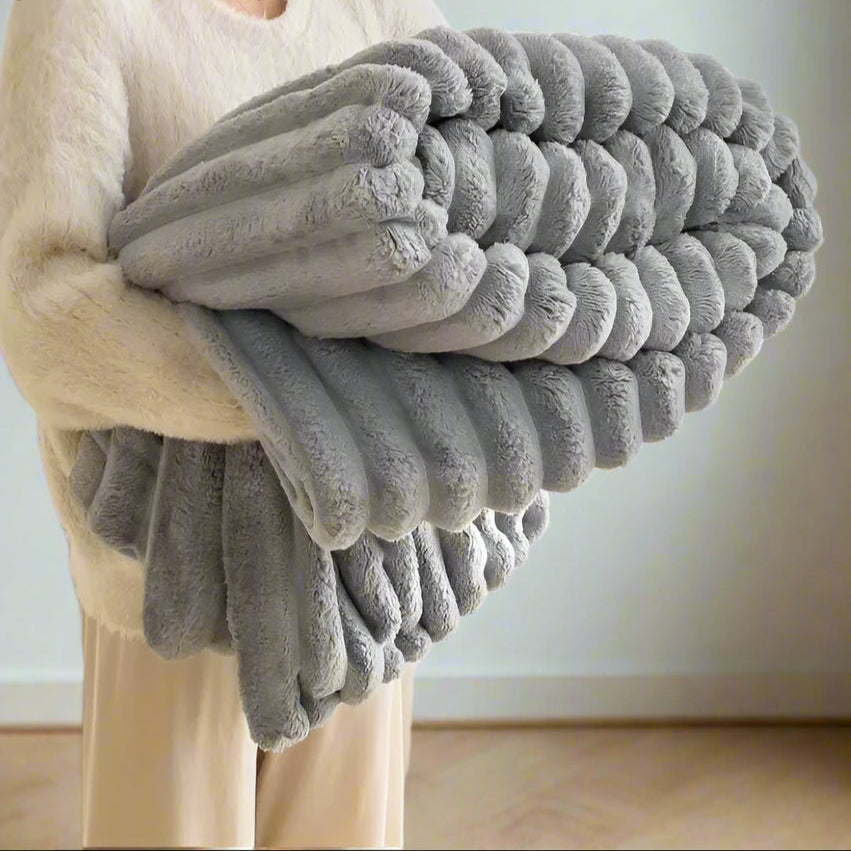 Double Layered Bubble Throw Blanket