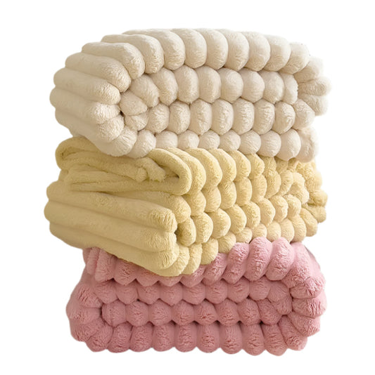 Double Layered Bubble Throw Blanket